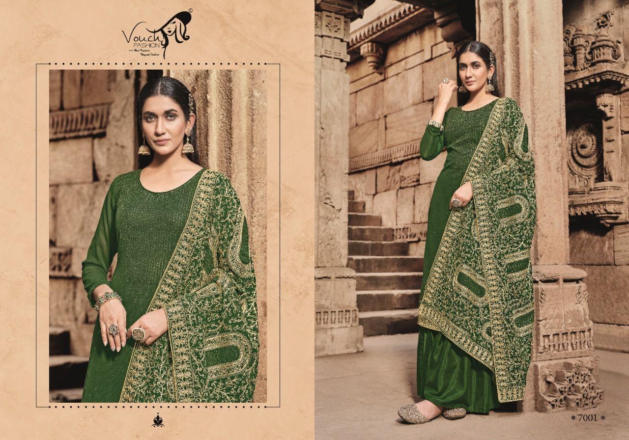 Vouch Naari Vol 7 Wholesale Georgette Salwar Suits Catalog